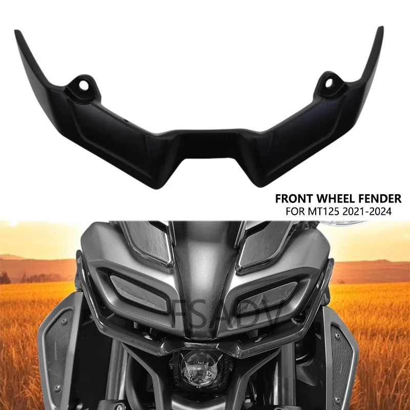 

Motorcycle Sport Downforce Naked Front Spoilers Aerodynamic Wing Deflector For YAMAHA MT125 MT-125 2020-2023 2021 2022