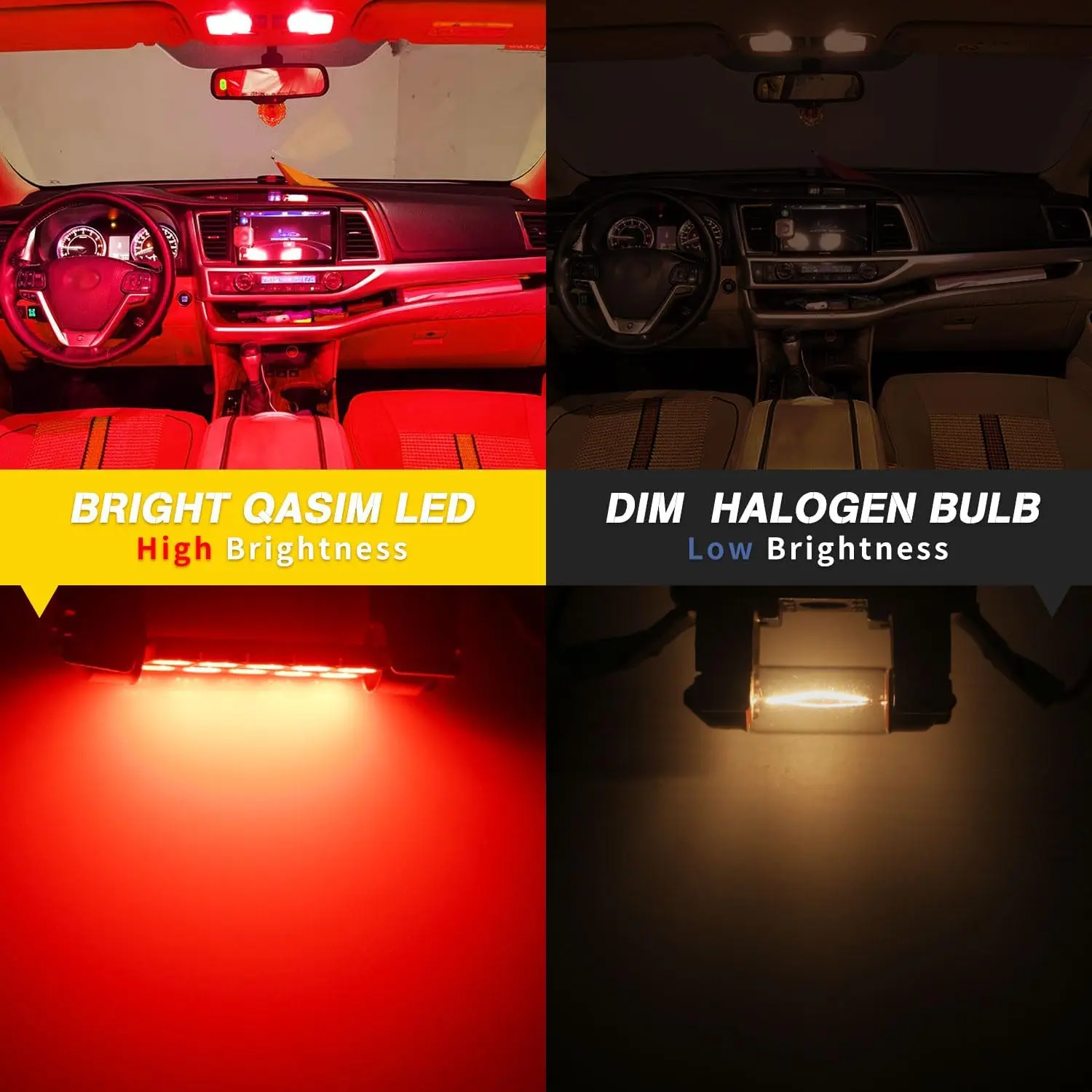 578 212-2 Led لمبة 44 مللي متر الأحمر اكليل لمبة 10-SMD 5050 LED الداخلية خريطة قبة أضواء 211-2 579 214-2 569 6411 Led لمبة 12 فولت DC-Pack