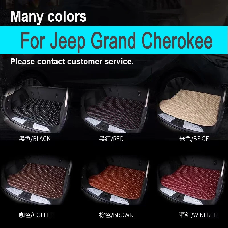 

"Car Floor Mats For Jeep Grand Cherokee 2011 2012 2013 2014 2015 2016 2017 Car Trunk Mat Artificial leather Cargo Liner "
