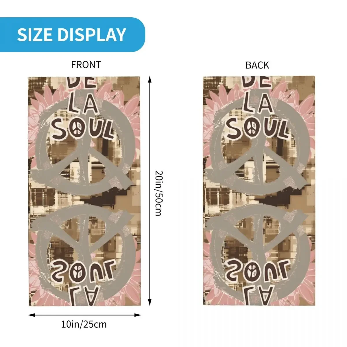 Cool D-De La Soul Bandana Neck Gaiter Printed Motor Motocross Face Scarf Balaclava Riding Unisex Adult Winter