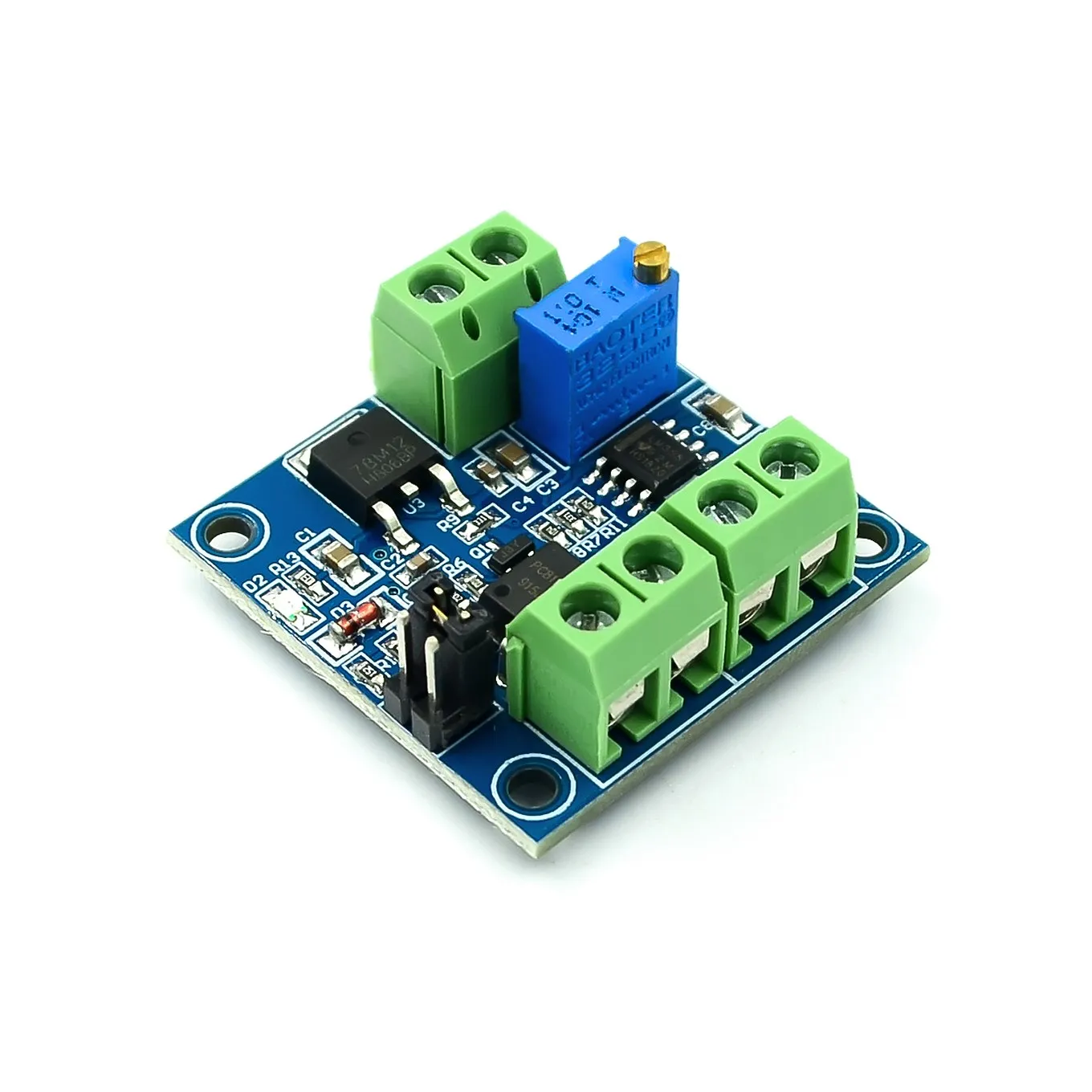 PWM to Voltage Converter Module 0%-100% to 0-10V for PLC MCU Digital to Analog Signal PWM Adjustabl Converter Power Module