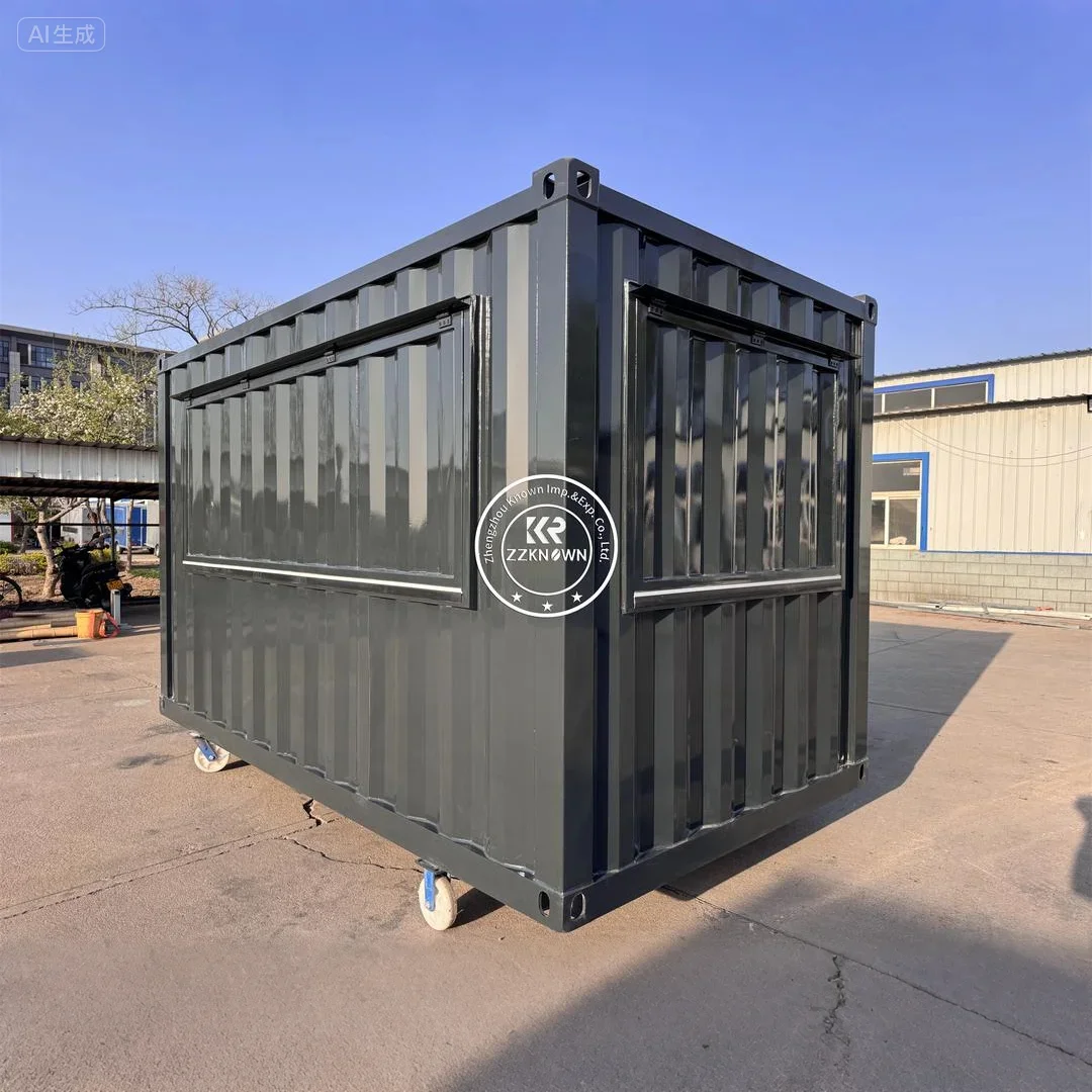 Customized 20 FT 40 FT Shipping Container Restaurant Coffee Ice Cream Shop Container Bar Prefabricated Food Kiosk For Sale