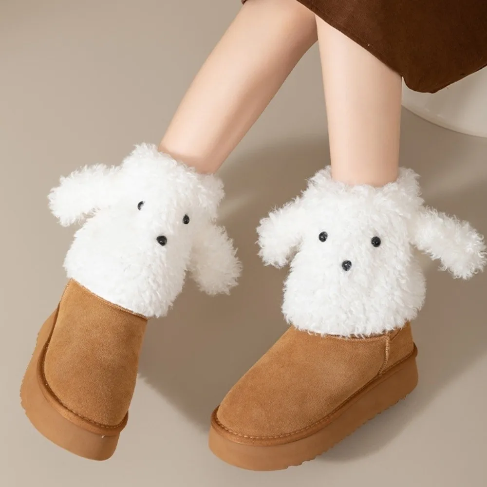 

Fashion Y2K Puppy Leg Warmers Spicy Girls JK Dog Ears Foot Cover Wind Protection Lolita Boots Cover Streetwear