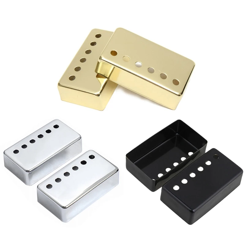 2Pcs Electric Guitar Humbuckers Pickup Cover 50mm 52mm Guitar Pickup Frame Pickup Cover for Most Electric Guitars