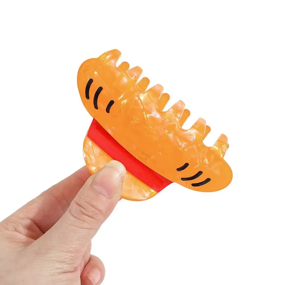 New One Piece Luffy Hat Hair Clip Cartoon Anime Character Accessories Shark Clip Hairpin Versatile view 6