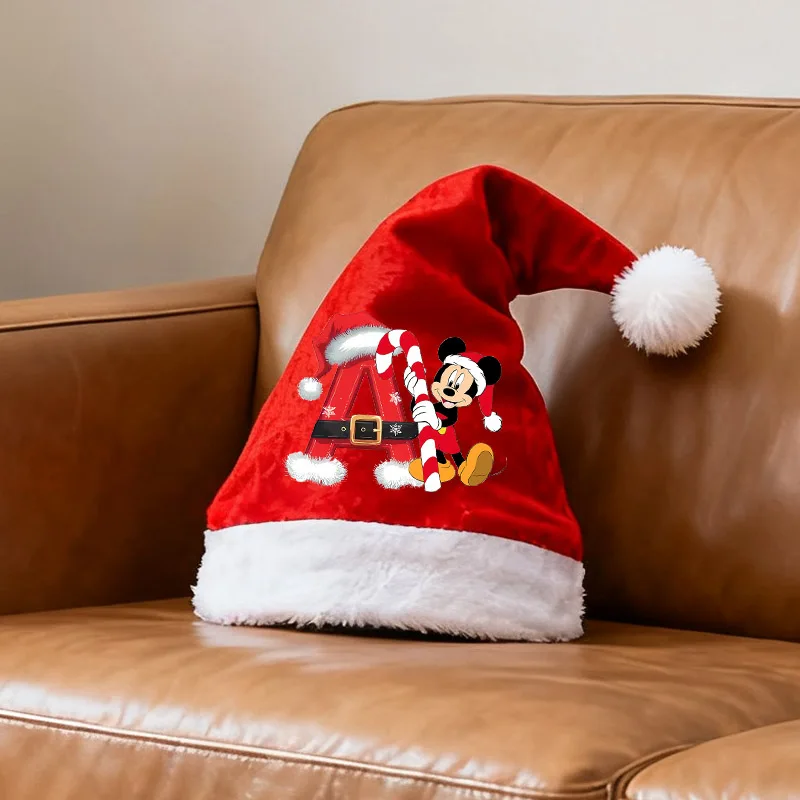 

Mickey Mouse Christmas Hat Adults Children Christmas New Year Party Supplies Dress-Up Decoration Prop Santa Claus Hats Xmas Gift