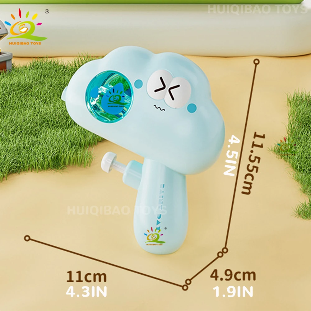 HUIQIBAO 2025 lindo dibujos animados Manual nube clima pistola de agua pistola de tiro juguete verano juego al aire libre deportes acuáticos juguetes de playa adultos