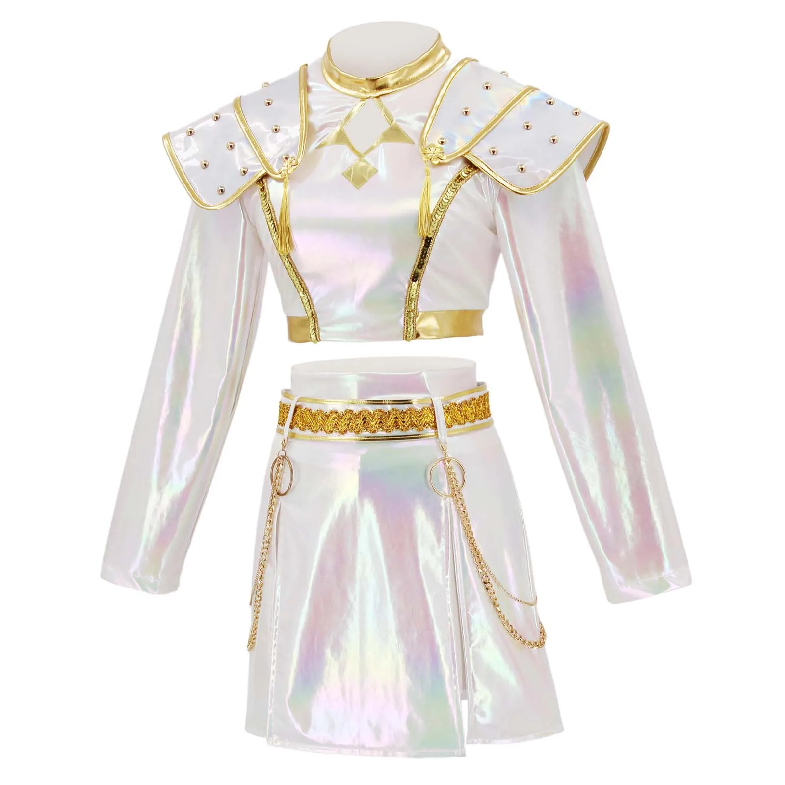 

Kpop Demon Hunters Kids Costume Outfit For Girls Skirts Sets Halloween Costumes 2 Piece With Jacket And Skirt 2025 아동 상하복 세트