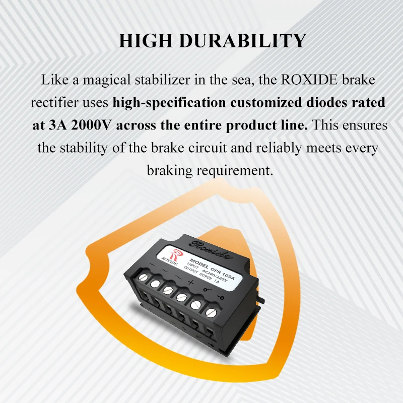 The Motor Brake Rectifier Module 109F Works with The Brake Rectifier Unit OPR 109A, and The Rectifier Switch Is Connected to The