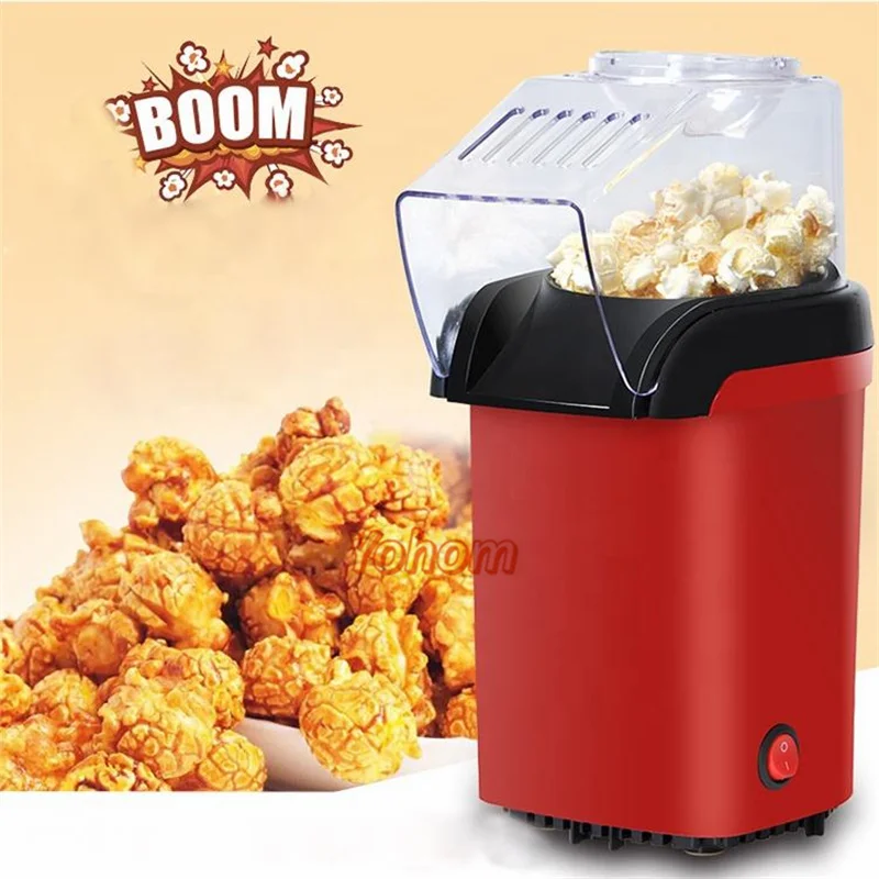 Hot Selling Mini Popcorn Makers Electric Household Automatic Hot Air Chips Packaging Pop Corn Machine For Home Kitchen