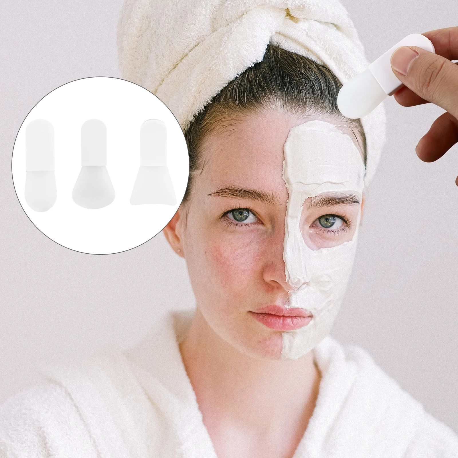 6 uds cepillo para mascarillas cepillos faciales herramientas de limpieza de silicona máscaras de barro aplicadores para el cuidado de la piel cuidado facial duradero respetuoso con la piel seguro