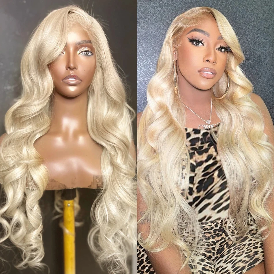 30 32 Inch 613 Body Wave 13x6 13X4 HD Lace Front Human Hair Wig Colored Loose Deep Wave Honey Blonde Lace Frontal Wig For Women