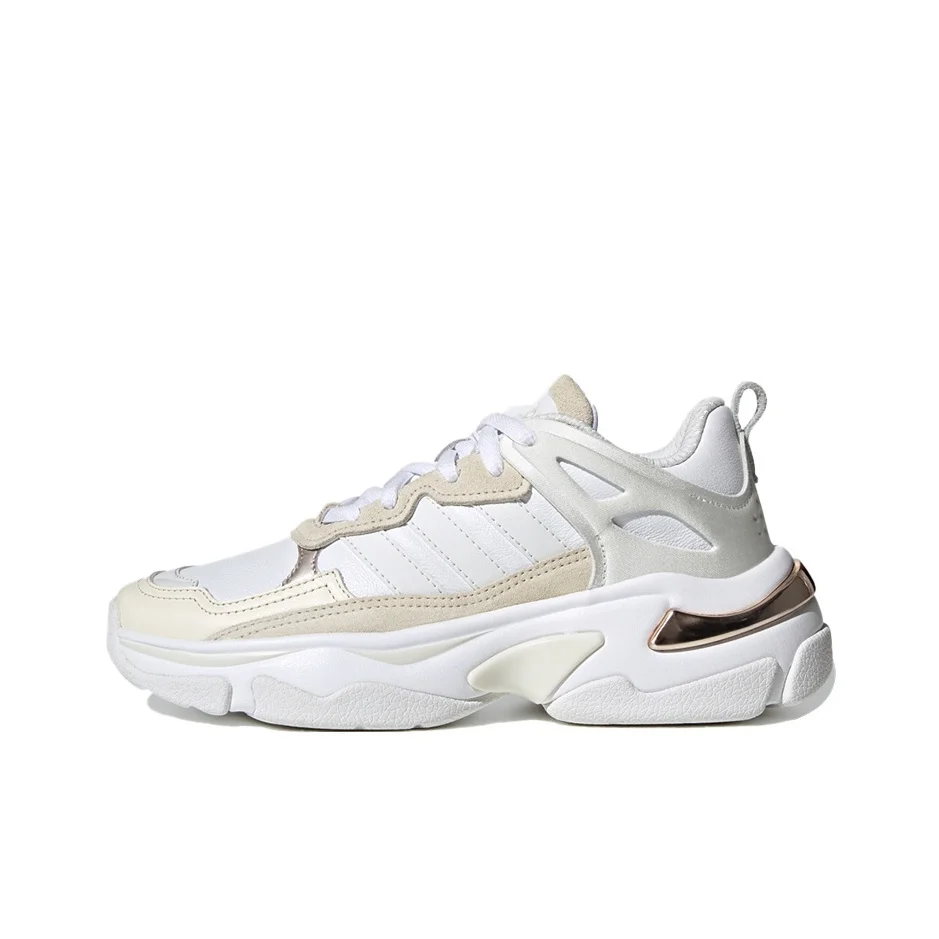 Adidas Neo Boujirun Running Shoes Women's Low Top White/Yellow FY6053