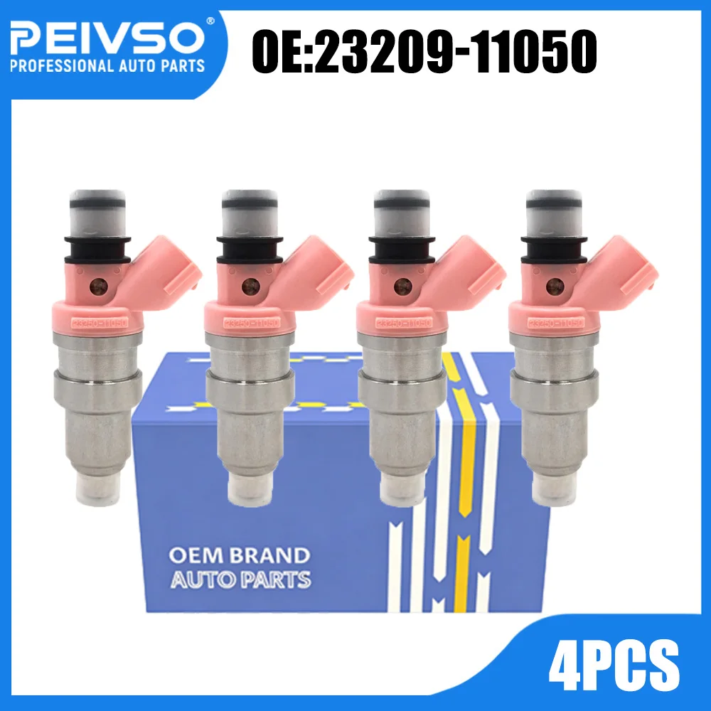 4pcs/lot Fuel Injectors Nozzle 23250-11050 23209-11050 For TOYOTA JP Cynos 91~95 Caldina 4EFE 89~98 Corolla 92~02 1.3L 1.5L 5EFE