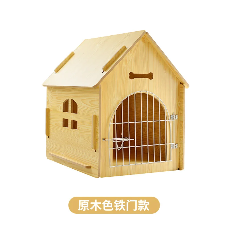 Detachable Wooden Cat House Dog House Pet with Window Dog House Outdoor Log Cabin Indoor and Outdoor High Quality Villa