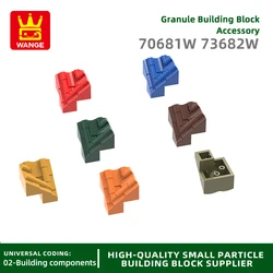 Wange85Pcs/lot 70681W/70682W Corner Tiles 16MM X 16MM X 17MM Building Blocks Moc Color Accessories Compatible with Brick