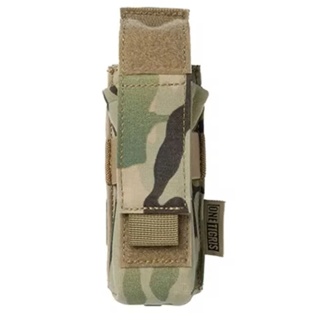 OneTigris Tactical Molle Flashlight Pouch for Belt Clip Portable Outdoor Flashlight Torch Cover Case Duty Flashlight Belt Holder