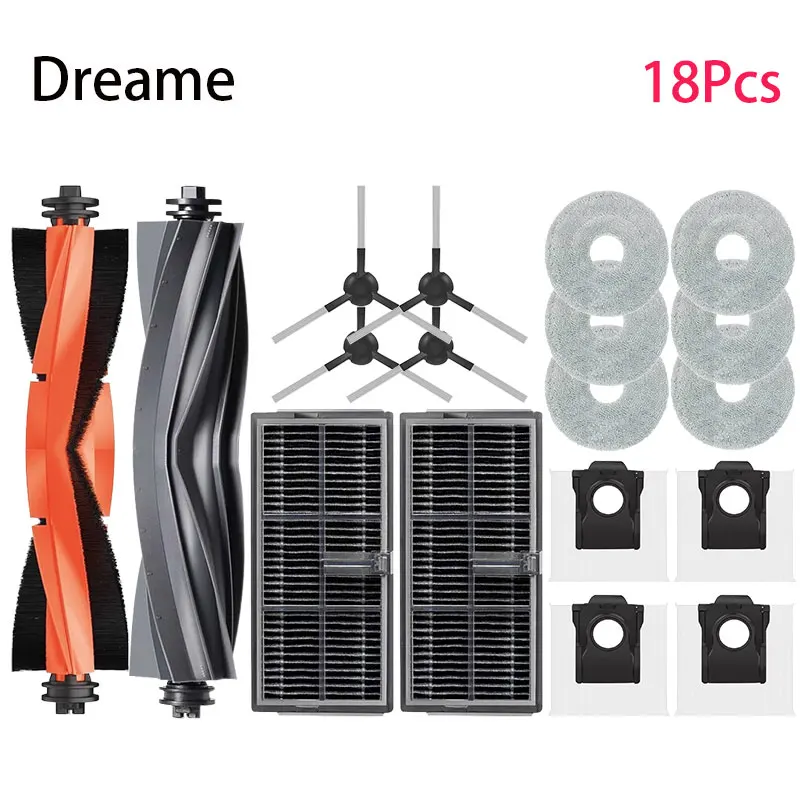 Per Dreame L10S Pro Ultra Heat, X30 Ultra, X30 Pro Plus Pezzi di ricambio Accessori Spazzola Filtro Mop Sacchetti per la polvere in tessuto