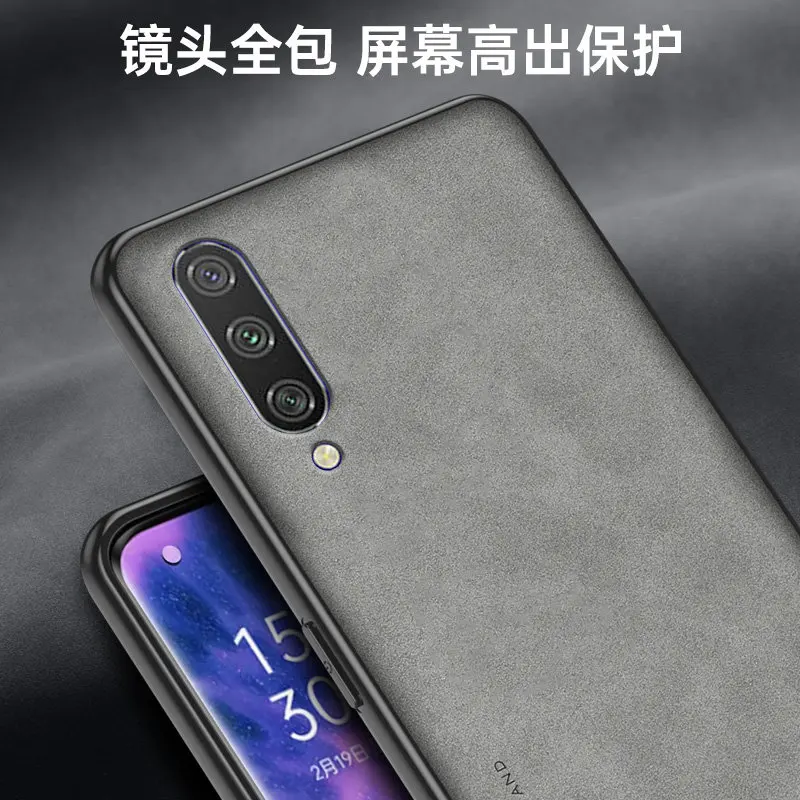 For Xiaomi Mi A3 MiA3 XiaomiA3 Case Shockproof PU Leather Skin Hard Back Cover Matte Case Silicone Bumper for Xiaomi Mi A3 MiA3