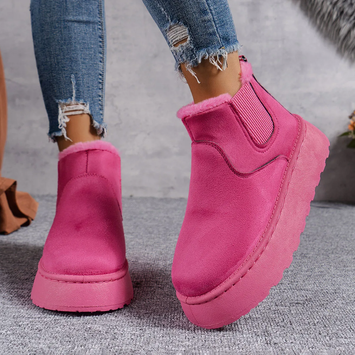 New 2024 Women Winter Ultra Mini Boot Designer Australian Platform Boots for Leather Warm Ankle Fur Booties Luxury Boots