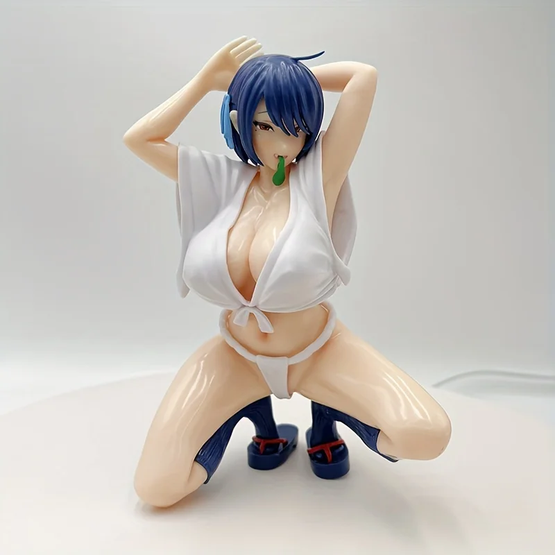 19cm Eighteen Saito Naisuko Bathrobe Sexy Anime Girl Figure illustration by Pijya Action Figure Adult Collectible Model Doll Toy