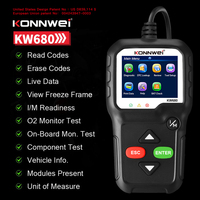 KONNWEI OBD2 Car Scanner 12V Car Error Code Clearance Scanner Supports Fault Data Printing OBD Car Fault Diagnosis Tool