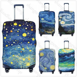 Starry Sky van gogh Thicken Luggage Cover Elasticity Trolley dust cover Suitcase Protection Suitcase Case Accessories