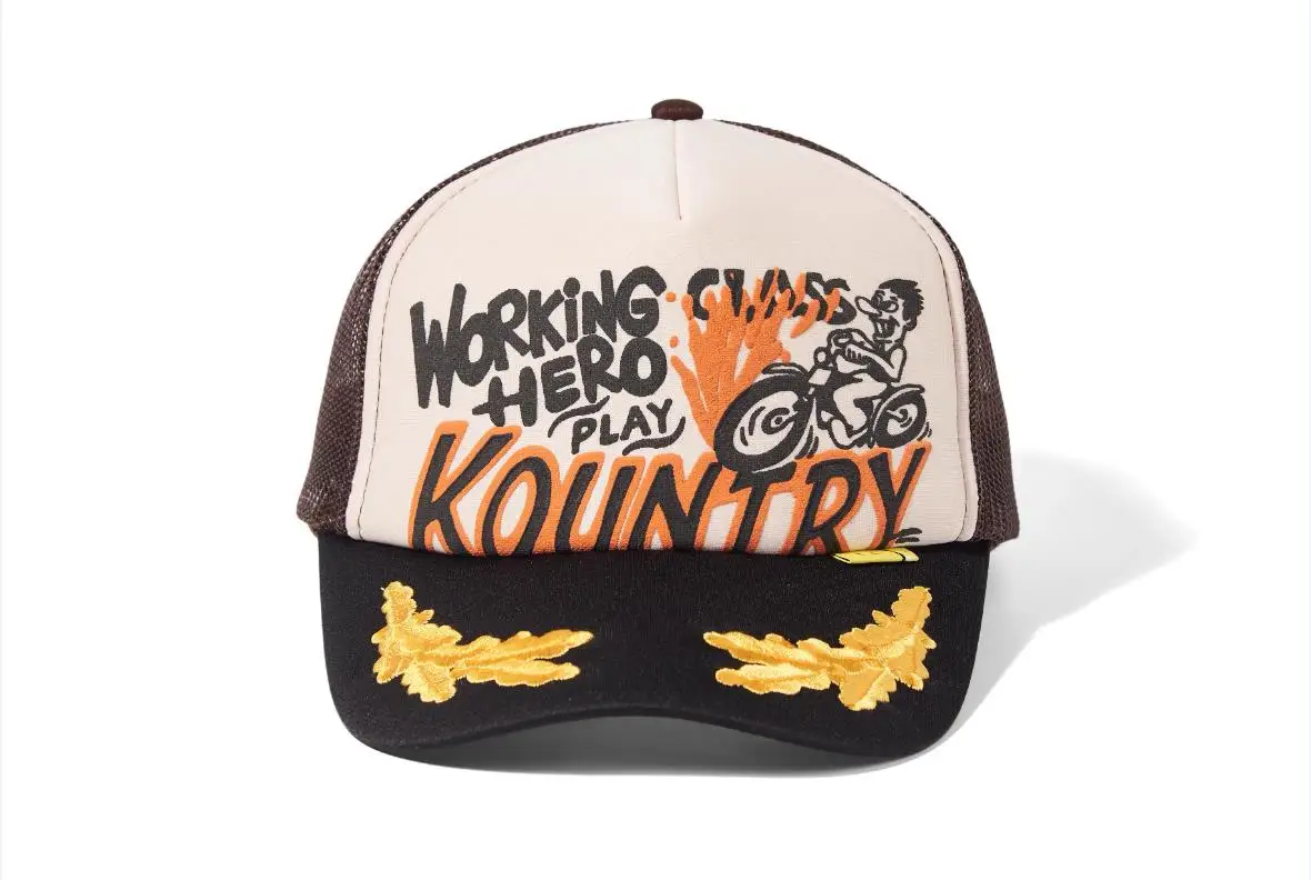 

2024 KAPITAL Retro Motorcycle Graffiti Hip Hop Embroidered Adjustable Baseball Hat MZ181