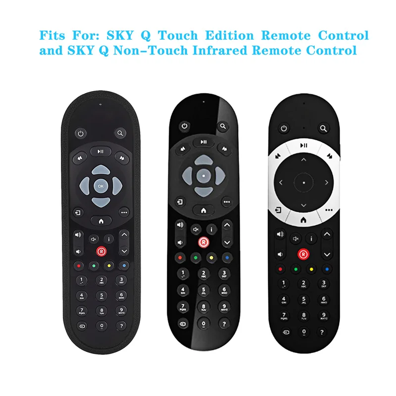 Smart TV Remote Control Covers For SKY Q Shockproof Protective Case Compatible Touch And Non-Touch Skin-Friendly with lanyard