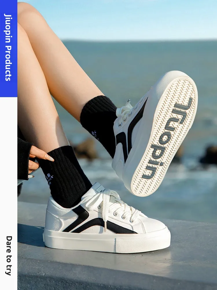 

Женская парусиновая обхват Toupin с юбкой Thi Bot, дышащая белая доска oes, повседневная кроссовка в стиле хип-хоп, на низком каблуке