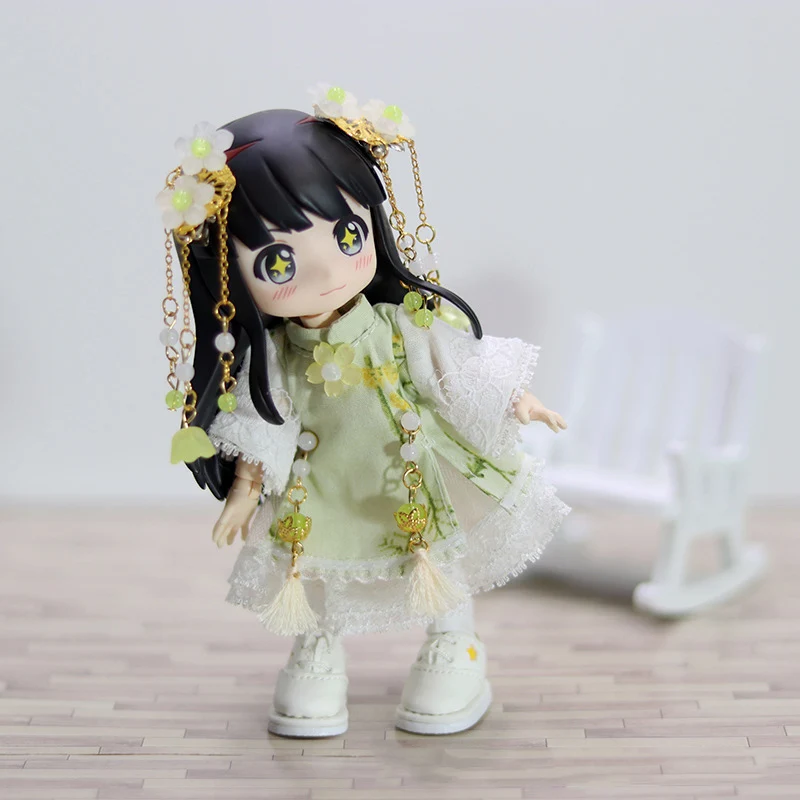 HOUZIWA GSC 1/12 BJD Doll Dress Hanfu OB11 Doll Clothes