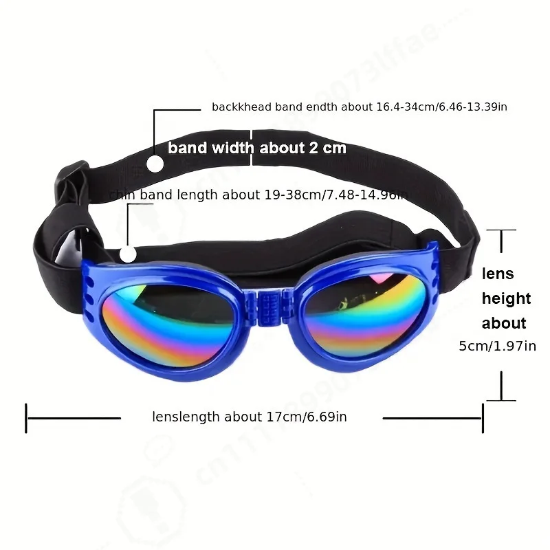 Pet Dog Sunglasses Windproof UV Protection Goggles, For Teddy French Bulldog Small Medium Dogs Cats Eye Wear