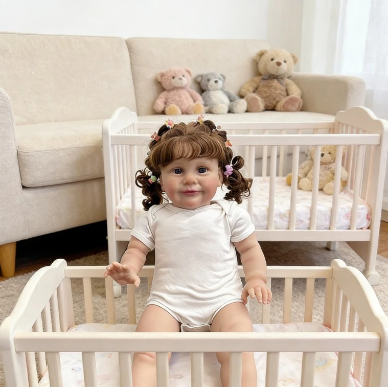 دمية زوي الواقعية بطول 26 بوصة مع بشرة ثلاثية الأبعاد وعروق مرئية، دمية فنية ناعمة الملمس قابلة للتجميع