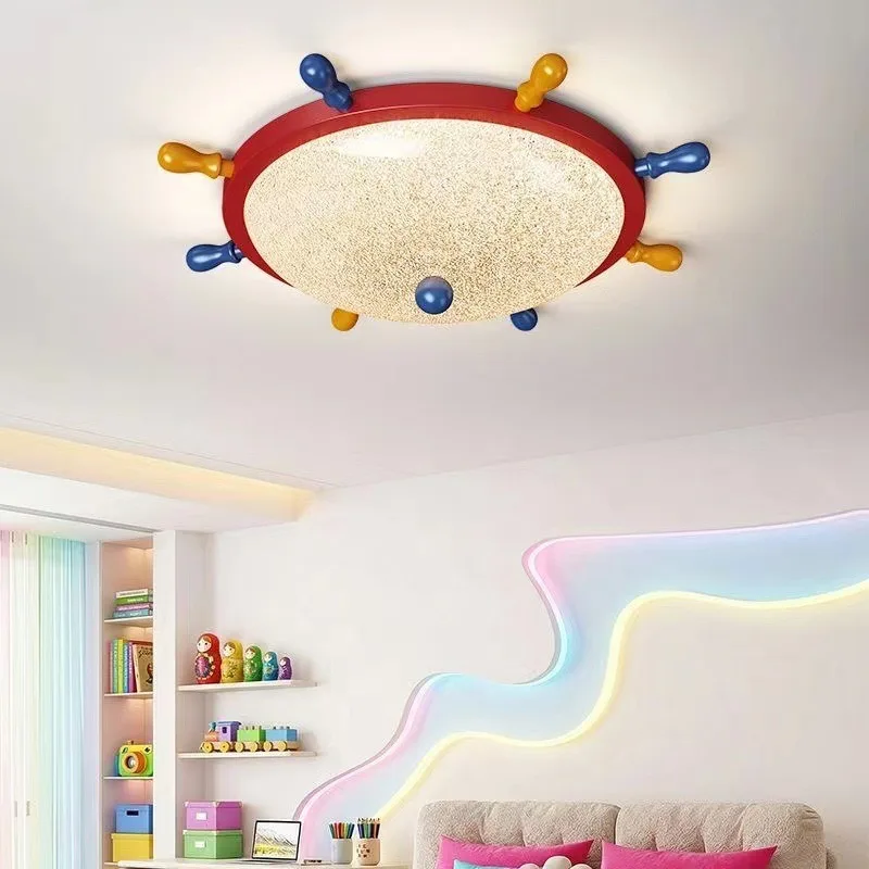 Designer Creative Rudder Pendant Lights Childlike Delight Decor Ceiling Lamps Children's Room Bedroom Entrance Artistic Fixture