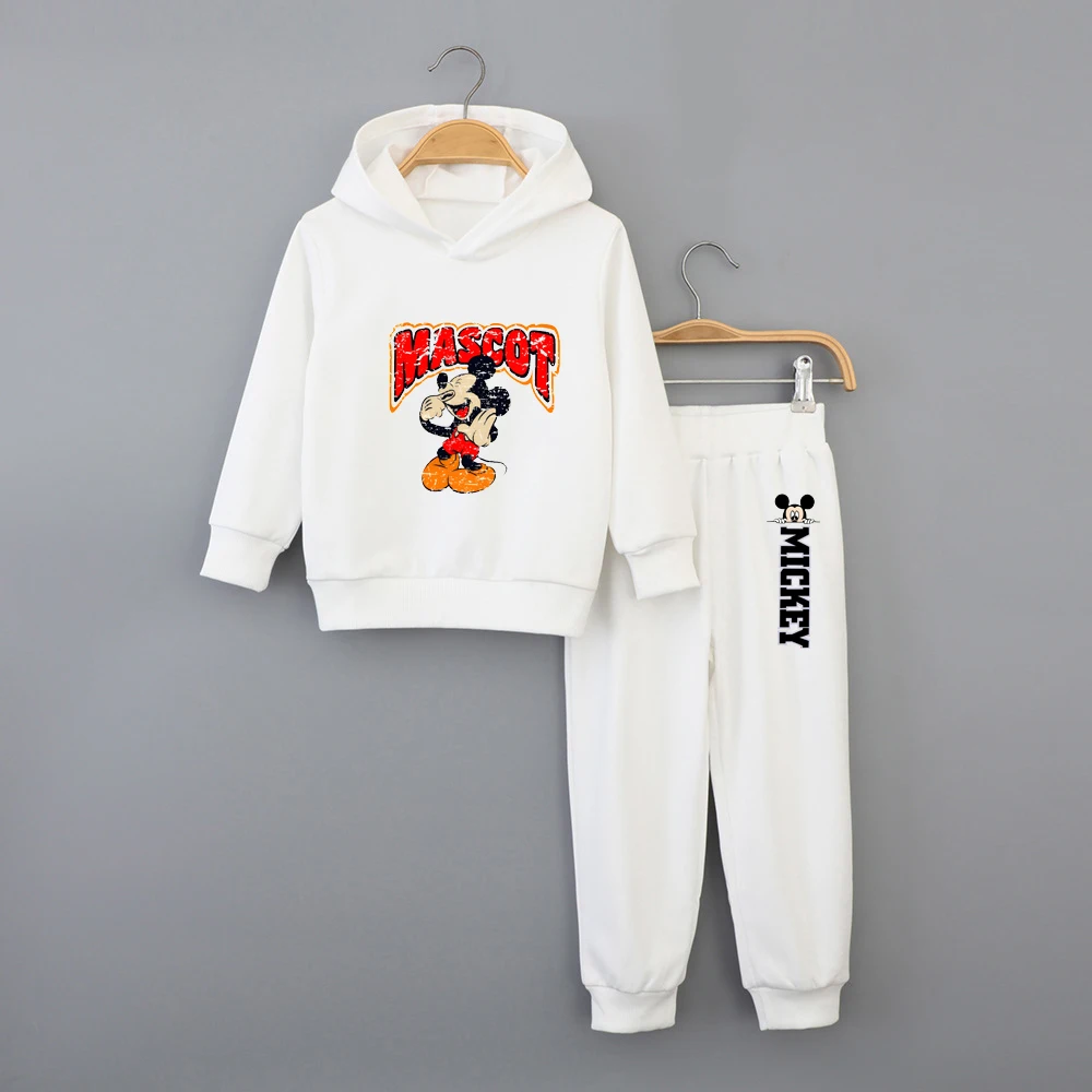ميكي ماوس الكرتون المطبوعة هوديي مجموعة للأطفال المراهقين بنين بنات عادية الخريف الشتاء موضة 2025 #1
