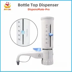 IKEME Bottle Top Dispenser Large Capacity Pipette 0.5-100ml Chemical Storage Bottle Dispenser Autoclaving Laboratory Equipment