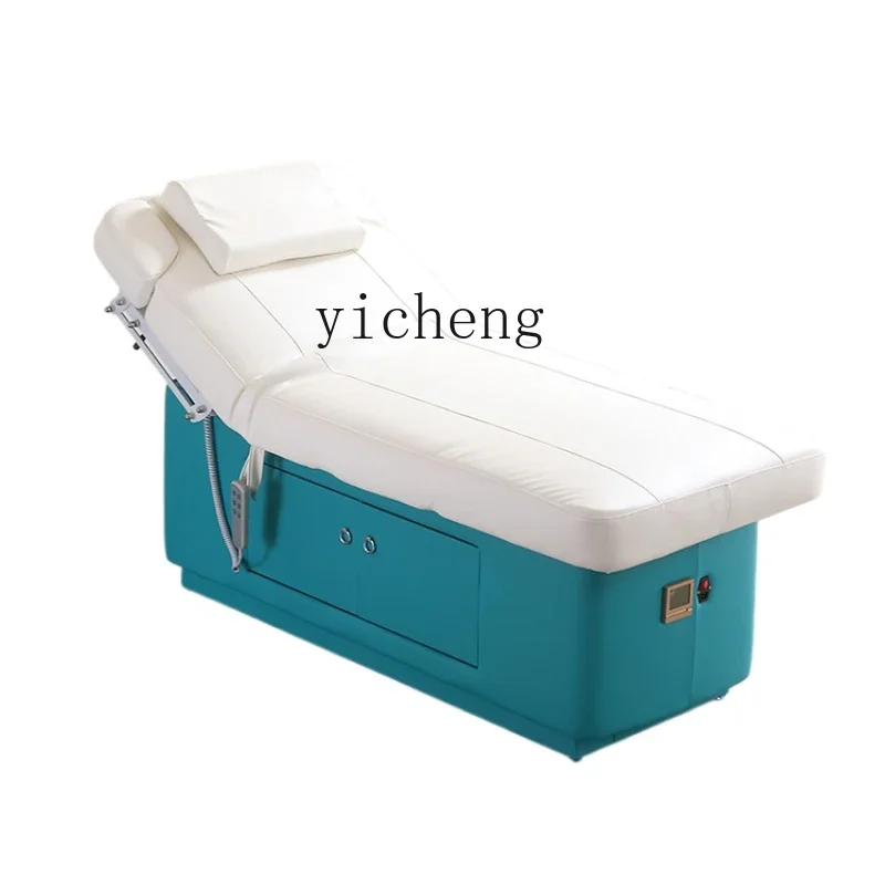 ZK beauty salon special beauty bed electric lifting spa massage automatic constant temperature heating ear picking latex bed