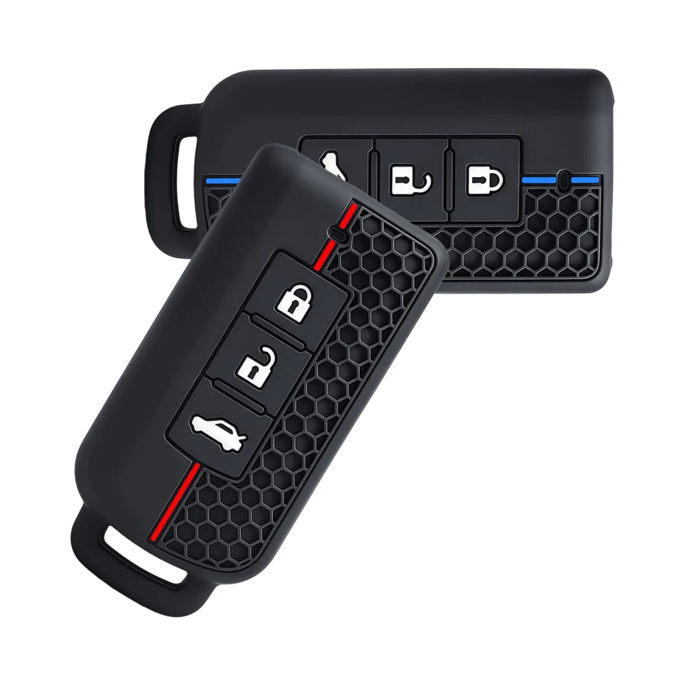 3 Button Key Cover For Mitsubishi Xpander Outlander ASX Pajero Eclipse Cross Montero Silicone Remote Car Key Case Cover Shell