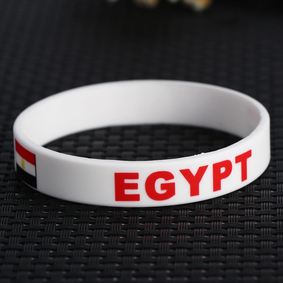 

6 Pcs Bulk Silicone Bracelet Wrist Bands Wristbands Sports Sweatbands Flag Decorative