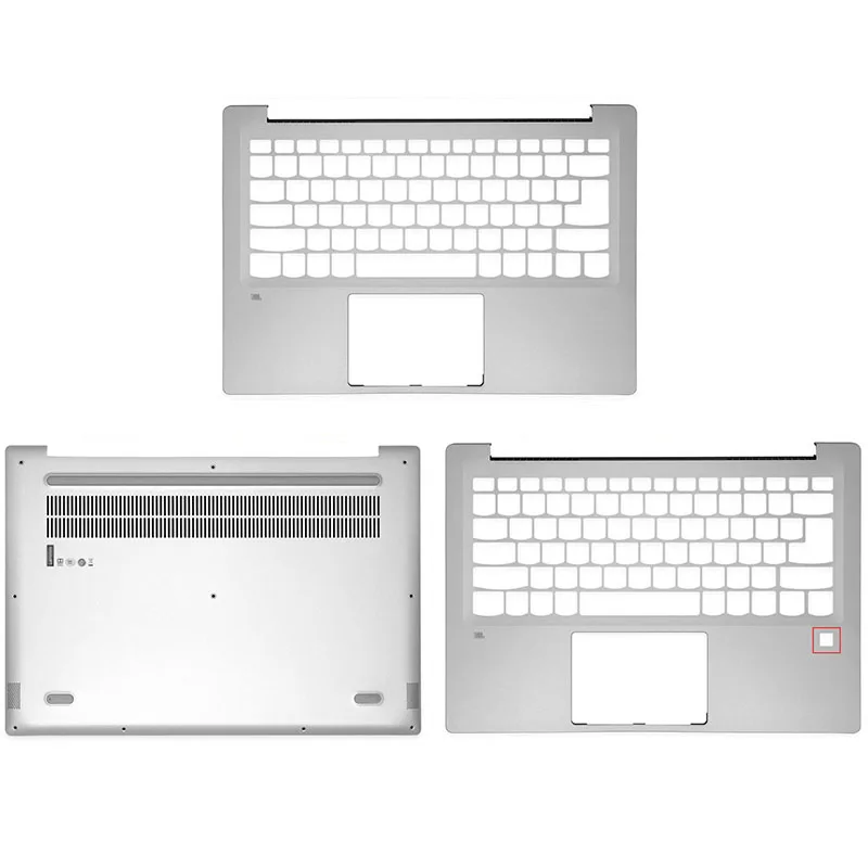 

NEW For Lenovo Ideapad 720S-14 720S-14IKB Series Laptop Palmrest With Fingerprint Hole Bottom Case Silver