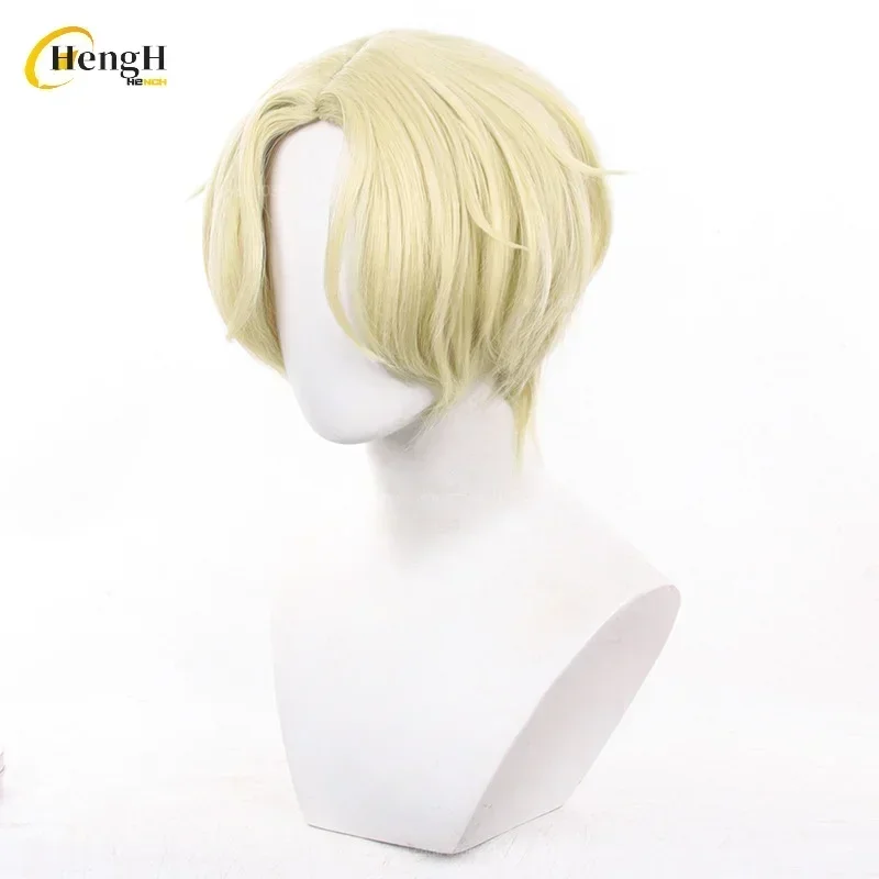 Perruque synthétique Luka de haute qualité, 30cm, jaune doré, partie centrale, cheveux résistants à la chaleur, perruques de Cosplay pour fête d'halloween