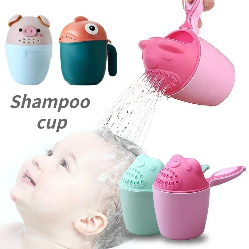 

Shampoo Rinsing Cup Protects Baby's Eyes Multi functional Shower Products for Children's Learning Steps Shampoo Cup Shower Tools