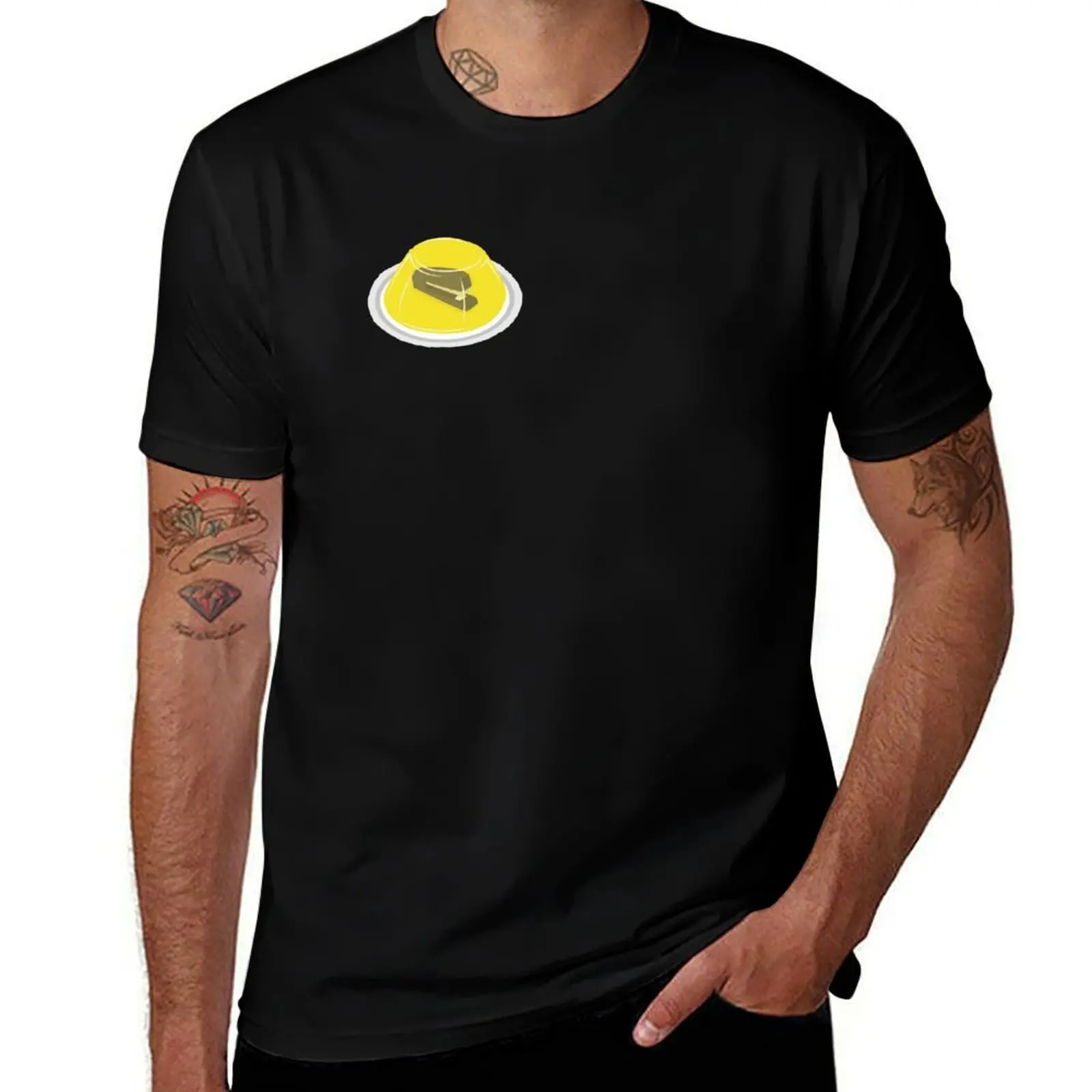 Jello Staple Prank T-Shirt Art Pattern Printed Casual Top T-Shirt