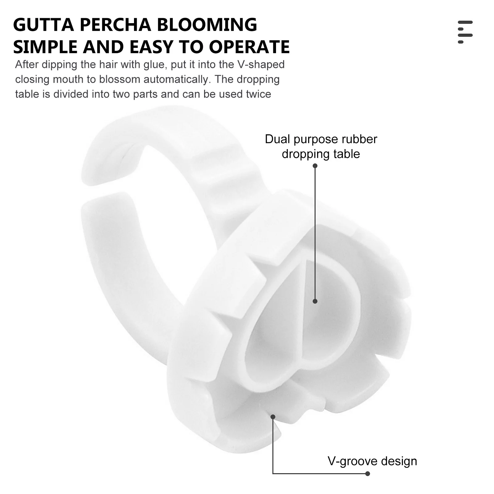 100 قطعة حلقة صبغ الرموش حامل أكواب غراء بلاستيكي أبيض لتمديد الرموش استخدم حجم صغير سهل الحمل وقابل لإعادة الاستخدام #4