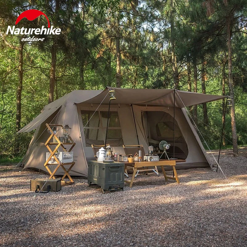 

Naturehike 13㎡ Outdoor Camping Two-Bedroom 5-8 People Family Tent Village 13 Automatic Tent Outdoor House Free Shelter