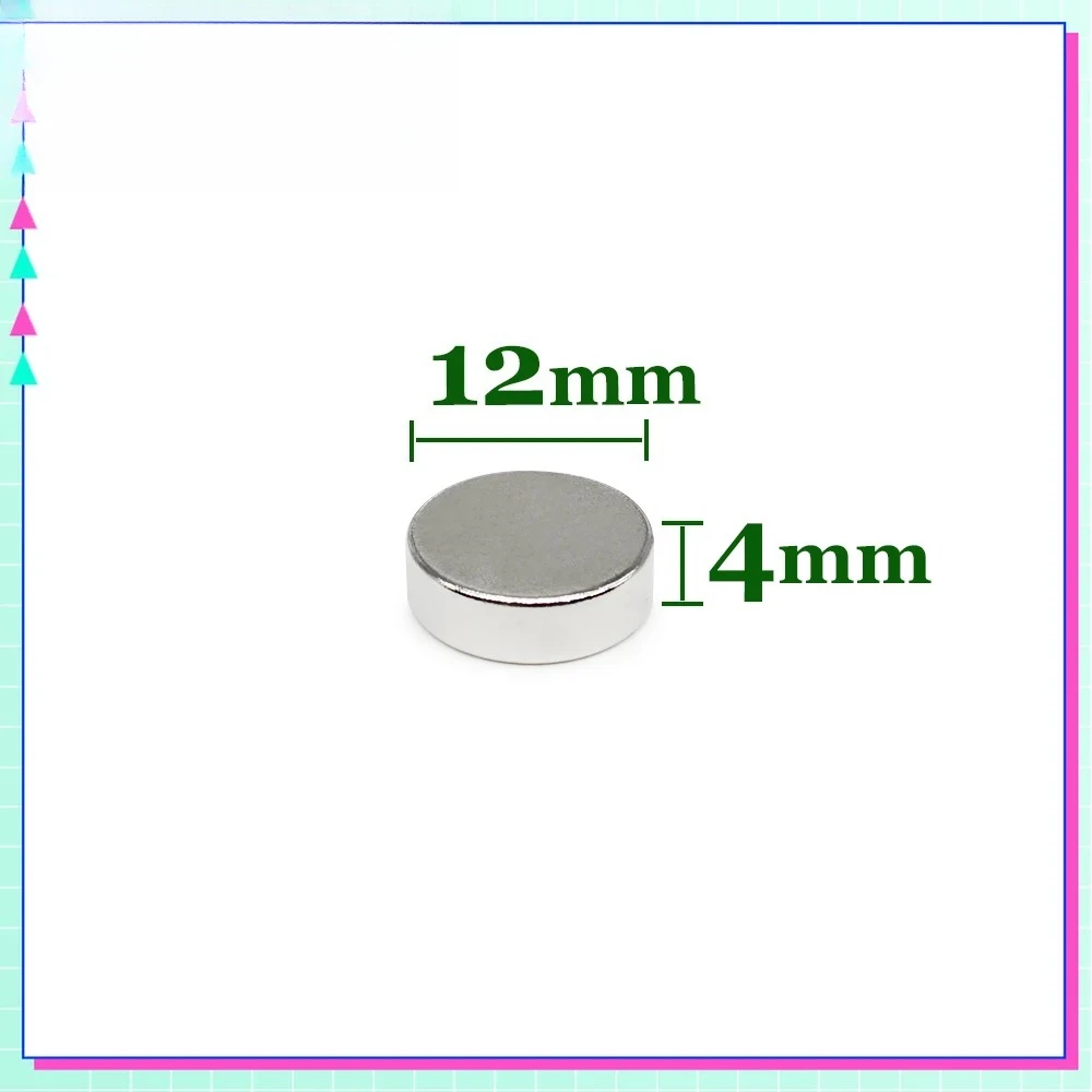 12x4 mm N35 Round Magnets Neodymium Magnet Dia 12x4mm Permanent NdFeB Strong Powerful Magnetic 12*4