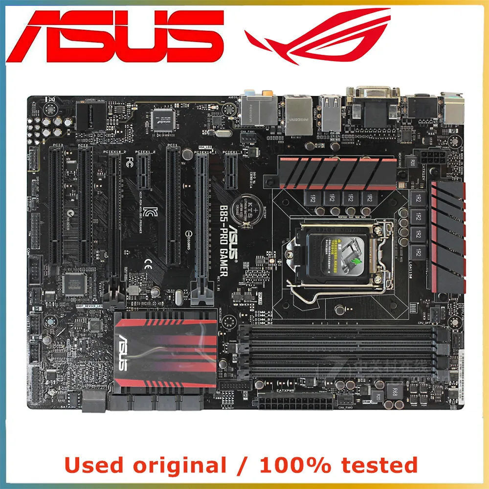 For ASUS B85-PRO GAMER 1150 DDR3 Supports E3 1231 v3 i5 i7 4790 4590 ATX motherboard
