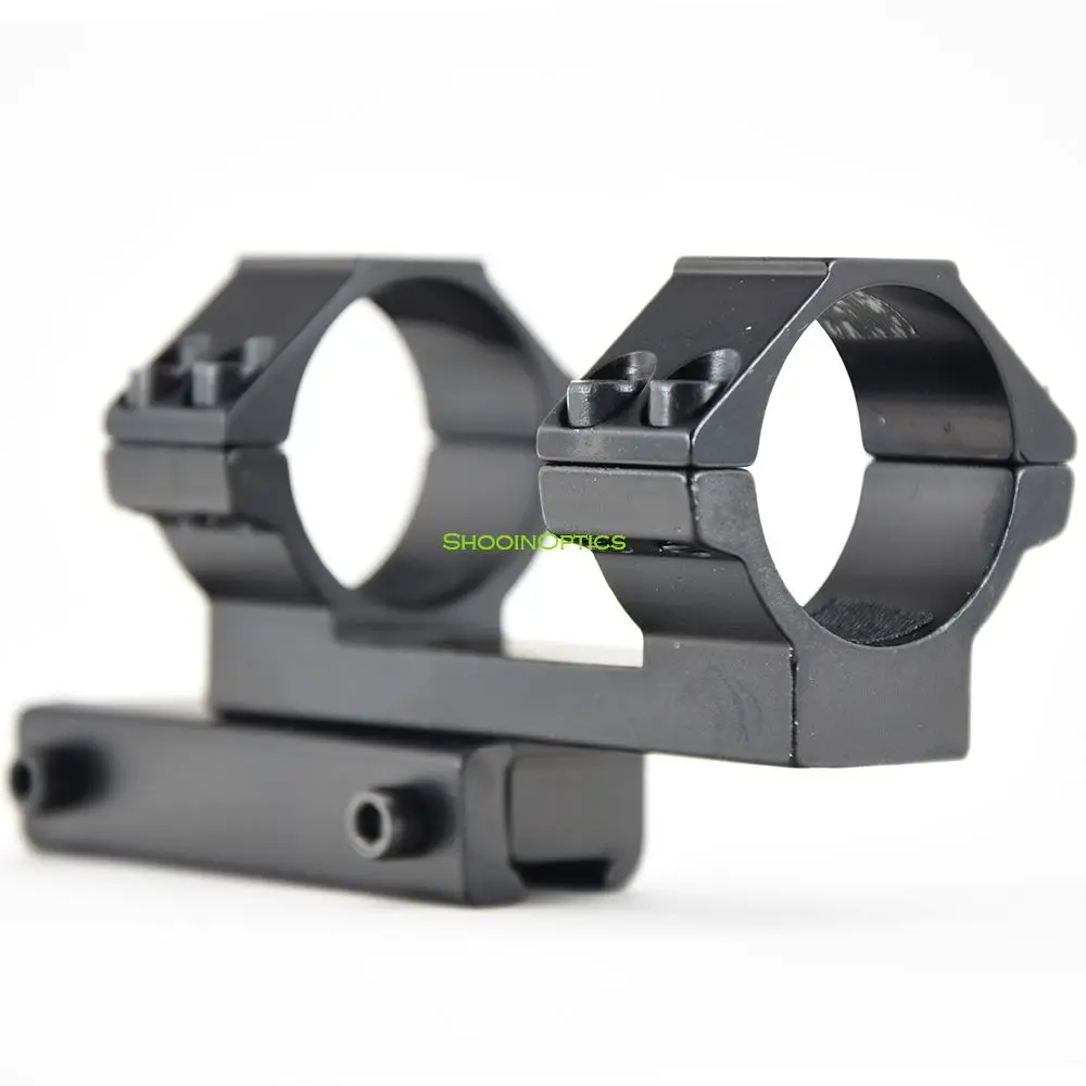 Shooin Scope Ring Mount With Dovetail 11mm Rail Mount Base For 1 Inch 30mm Tube Riflescope