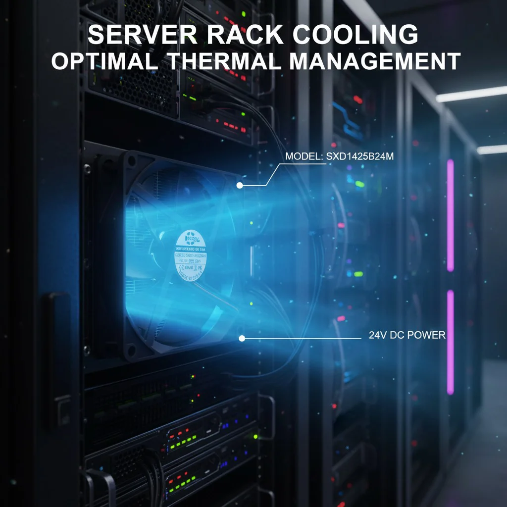 Per SXDOOL SXD14025B24M 140mm 24V Ventola di raffreddamento Doppio cuscinetto a sfere 2700RPM 120CFM Alimentatore per server inverter industriale
