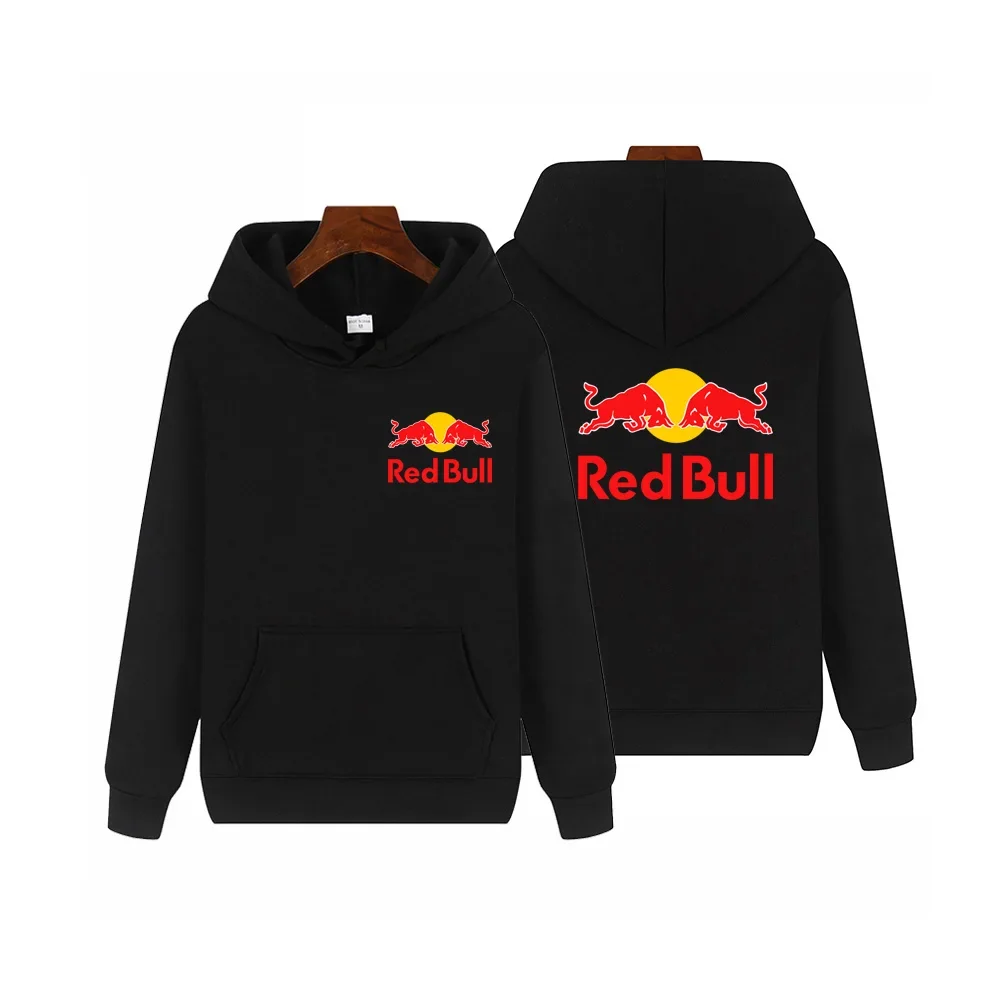 

2025 New Red Bull Hoodie Men's and Women's Casual Set Hoodie Sweatshirt Two Piece Set Slimming Casual Red Bull Set